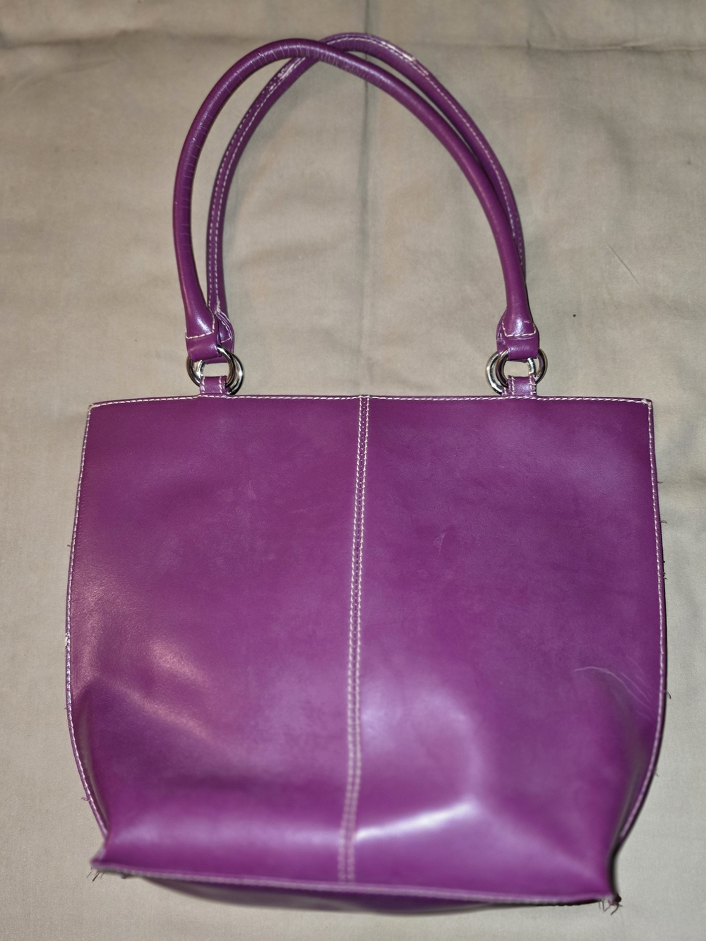 Wilsons Leather Magenta Double-Handle Tote